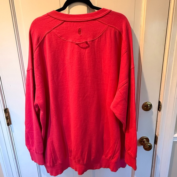 NWT Free People Intercept Tunic Color: Living Magenta SZ Large  Oversized - Picture 2 of 8